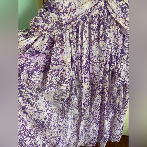 Jardin Vue Organza Purple Ruffle Dress NWT Sz M - Picture 4 of 14